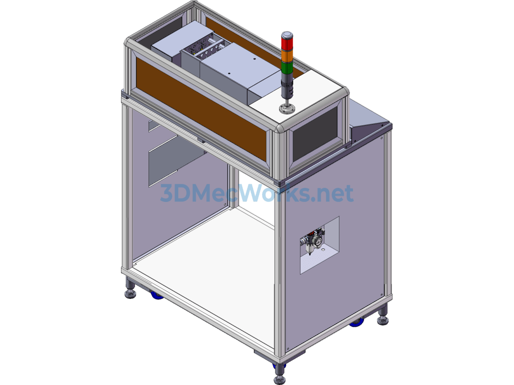 Plastic Gasket Gate Cutting Automatic Machine - SolidWorks - Free Download Plastic Gasket Gate Cutting Automatic Machine - Image 3