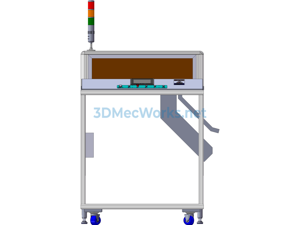 Plastic Gasket Gate Cutting Automatic Machine - SolidWorks - Free Download Plastic Gasket Gate Cutting Automatic Machine - Image 5