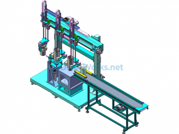 Automatic Precision Reaming Line For Pipes - SolidWorks - Free Download
