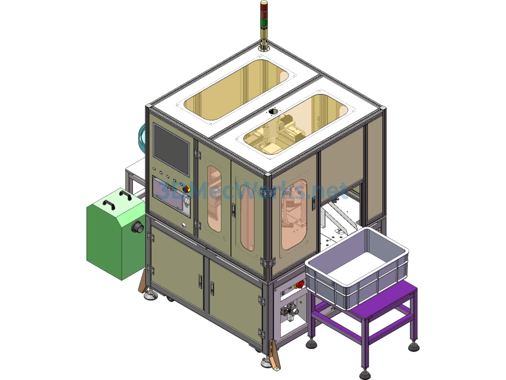 Fully Automatic Laser Engraving Machine - SolidWorks - Free Download Fully Automatic Laser Engraving Machine