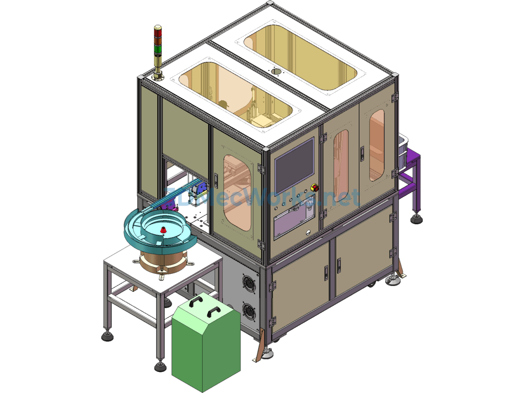 Fully Automatic Laser Engraving Machine - SolidWorks - Free Download Fully Automatic Laser Engraving Machine - Image 2