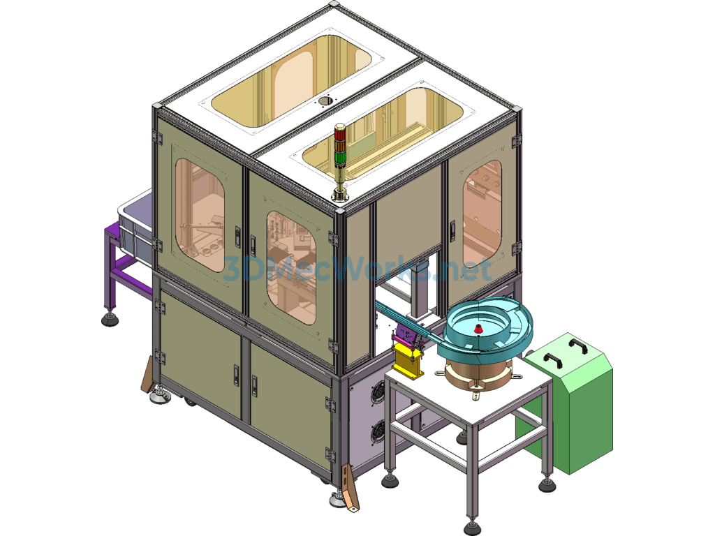 Fully Automatic Laser Engraving Machine - SolidWorks - Free Download Fully Automatic Laser Engraving Machine - Image 3