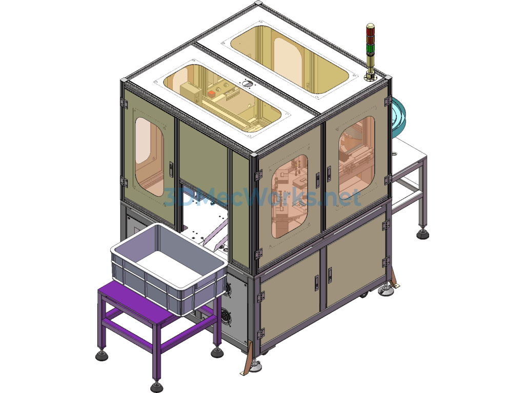 Fully Automatic Laser Engraving Machine - SolidWorks - Free Download Fully Automatic Laser Engraving Machine - Image 4