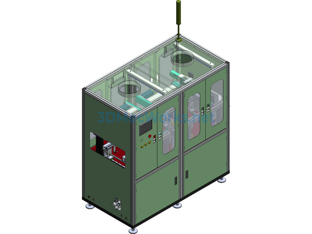 Fully Automatic Inline Dispensing Machine - SolidWorks - Free Download Fully Automatic Inline Dispensing Machine - Image 2