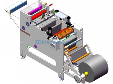 360 Slitting And Slicing Machine - With Ultrasonic Correction Automation Equipment - SolidWorks - Free Download