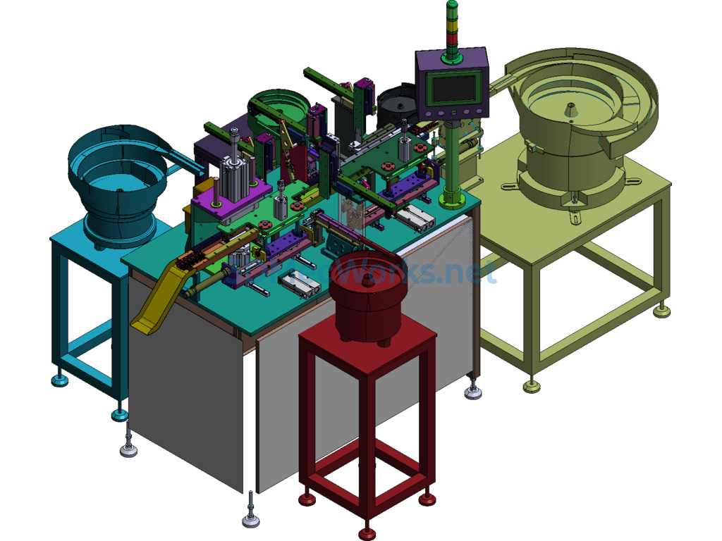 Injection Molding Part Connecting Rod Assembly Machine - SolidWorks - Free Download Injection Molding Part Connecting Rod Assembly Machine - Image 2
