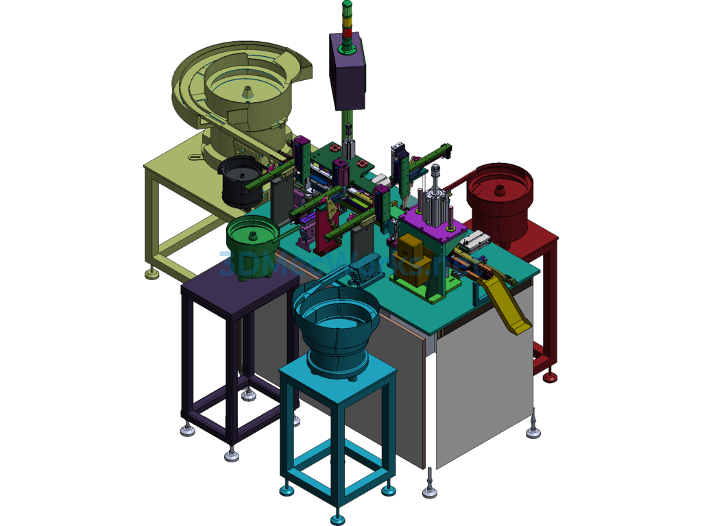 Injection Molding Part Connecting Rod Assembly Machine - SolidWorks - Free Download Injection Molding Part Connecting Rod Assembly Machine - Image 3