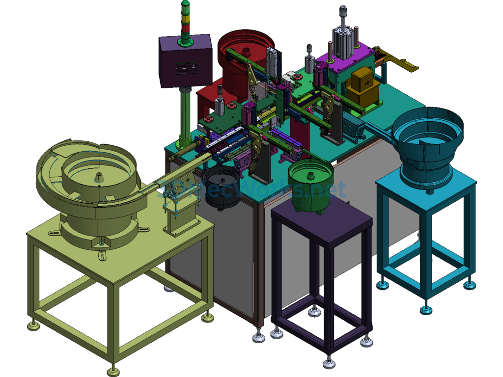 Injection Molding Part Connecting Rod Assembly Machine - SolidWorks - Free Download Injection Molding Part Connecting Rod Assembly Machine - Image 4
