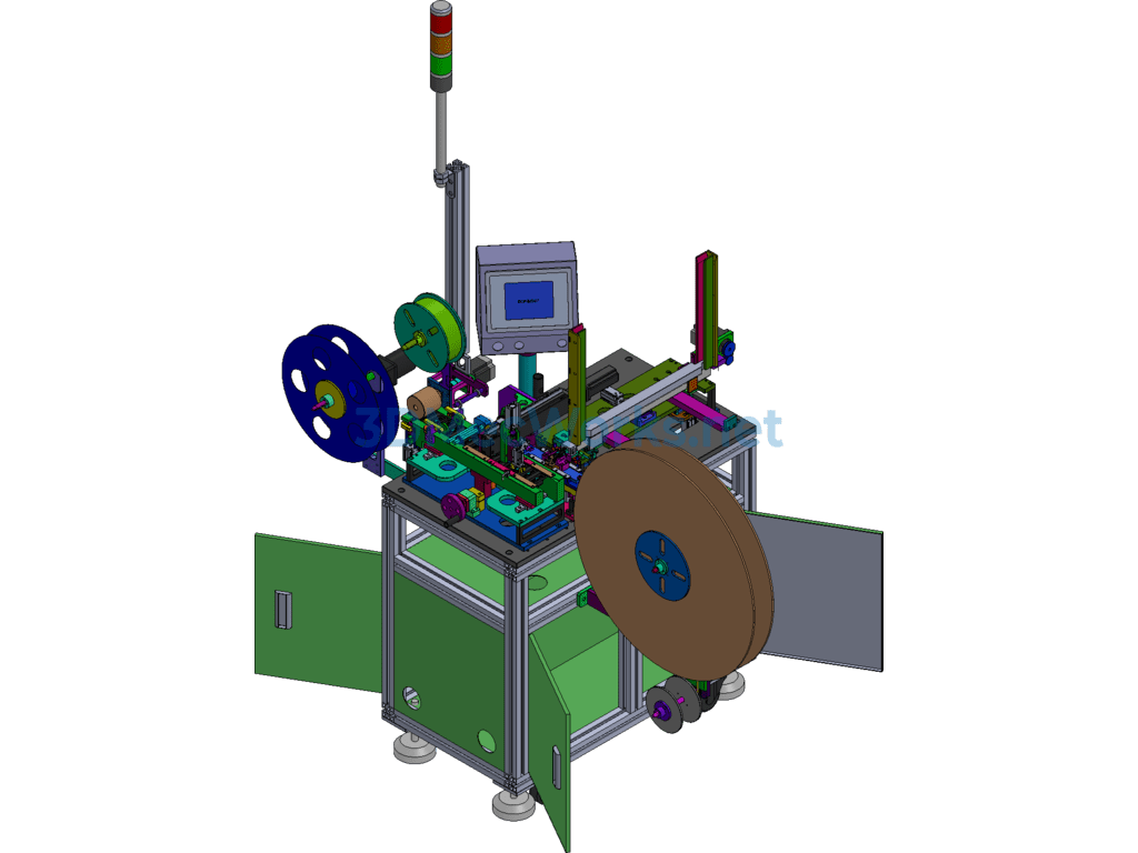 Automatic Packaging Machine (terminal Carrier Tape Packaging Equipment) - SolidWorks - Free Download Automatic Packaging Machine (terminal Carrier Tape Packaging Equipment)
