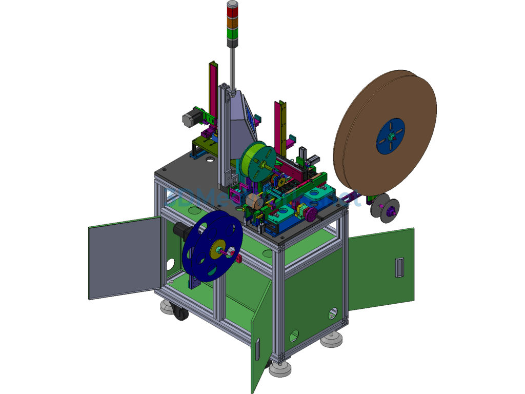 Automatic Packaging Machine (terminal Carrier Tape Packaging Equipment) - SolidWorks - Free Download Automatic Packaging Machine (terminal Carrier Tape Packaging Equipment) - Image 2