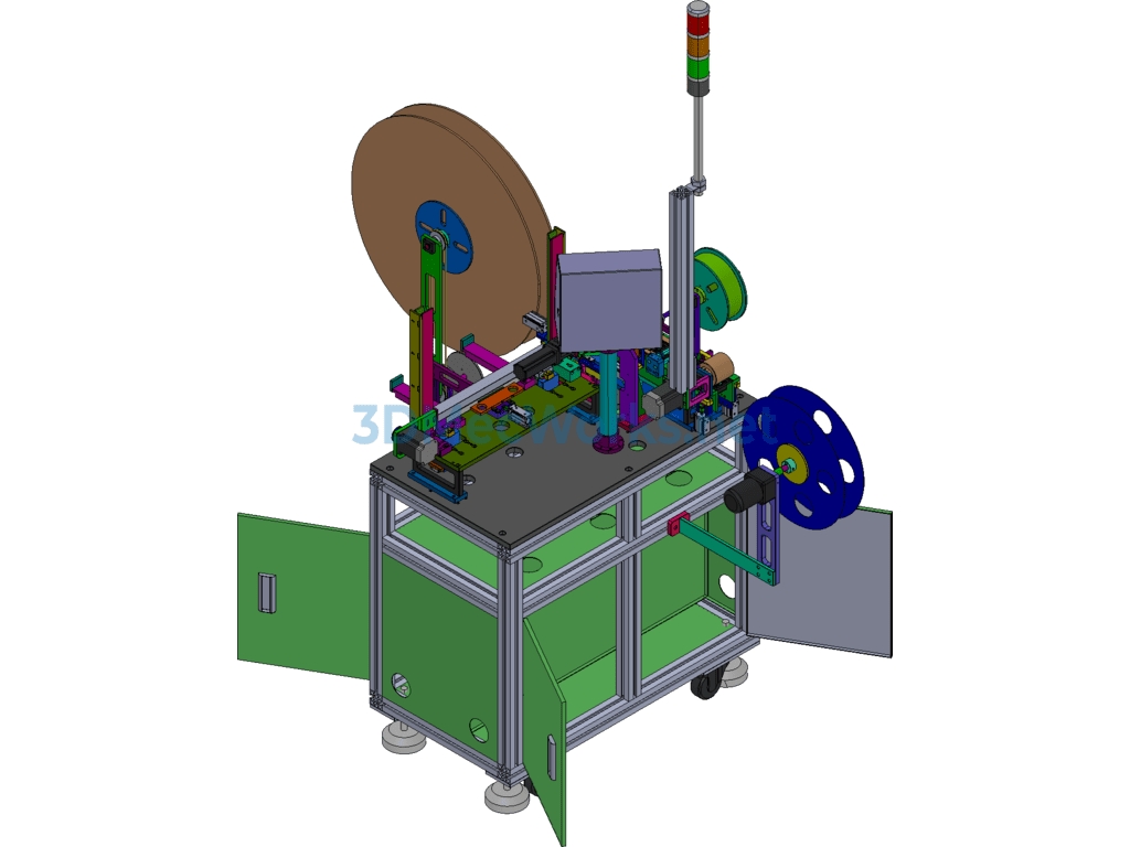 Automatic Packaging Machine (terminal Carrier Tape Packaging Equipment) - SolidWorks - Free Download Automatic Packaging Machine (terminal Carrier Tape Packaging Equipment) - Image 3