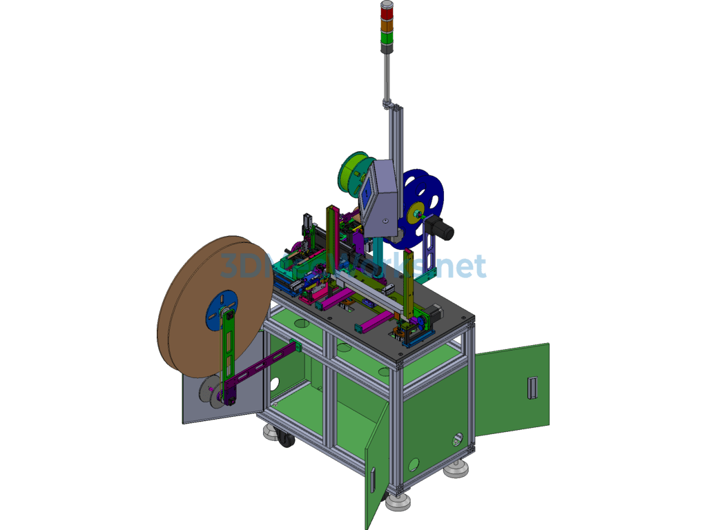 Automatic Packaging Machine (terminal Carrier Tape Packaging Equipment) - SolidWorks - Free Download Automatic Packaging Machine (terminal Carrier Tape Packaging Equipment) - Image 4