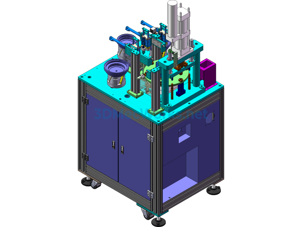 Automatic Riveting Machine - SolidWorks - Free Download Automatic Riveting Machine
