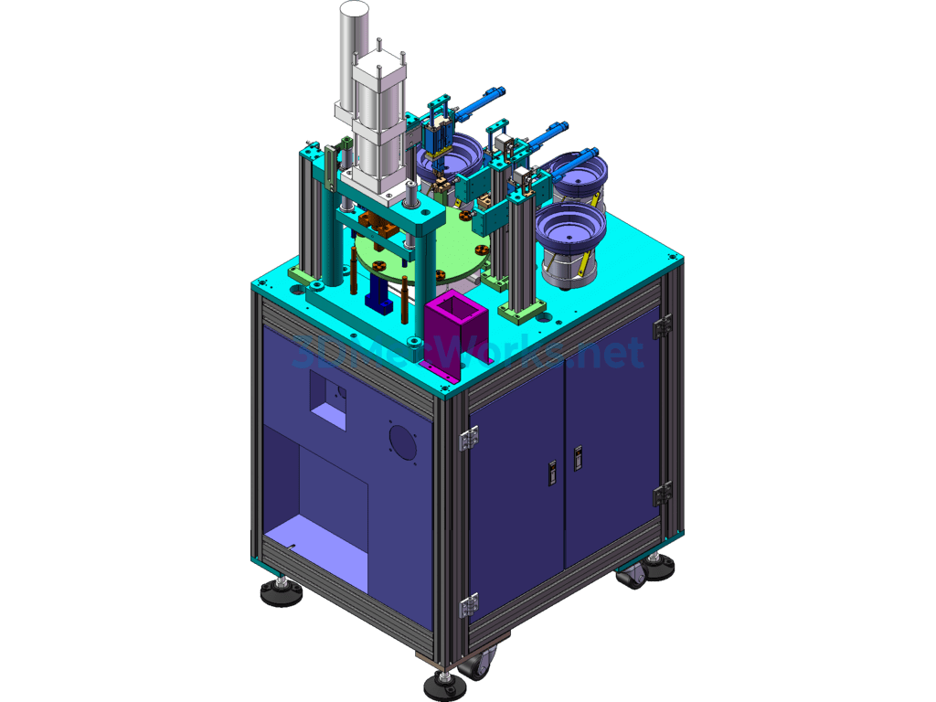 Automatic Riveting Machine - SolidWorks - Free Download Automatic Riveting Machine - Image 4