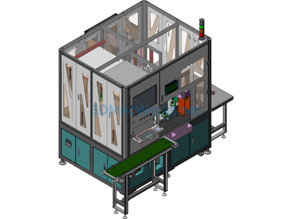 Automobile Cigarette Lighter Fully Automatic Assembly Machine - SolidWorks - Free Download Automobile Cigarette Lighter Fully Automatic Assembly Machine - Image 2
