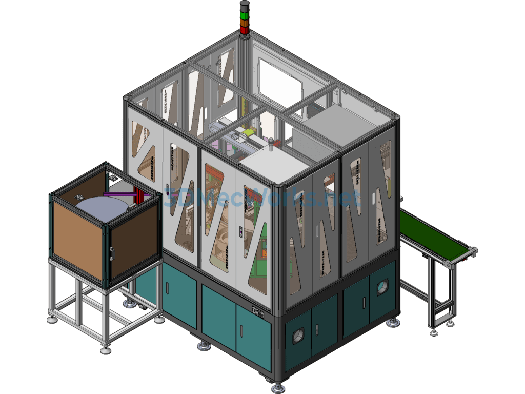 Automobile Cigarette Lighter Fully Automatic Assembly Machine - SolidWorks - Free Download Automobile Cigarette Lighter Fully Automatic Assembly Machine - Image 3