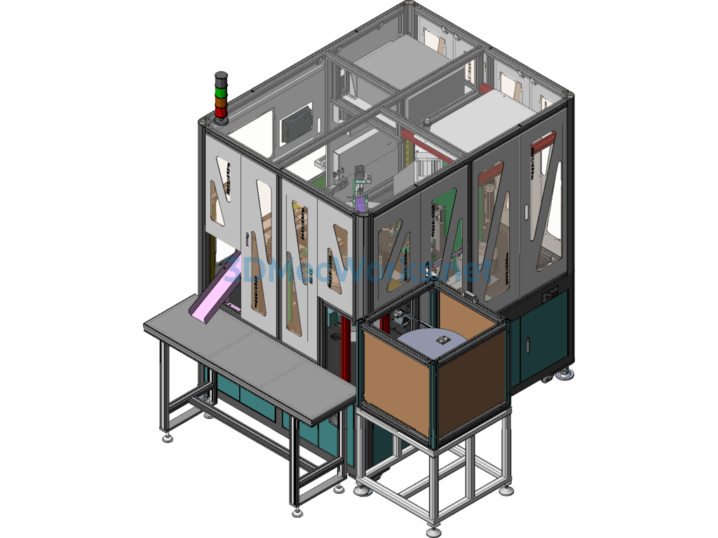 Automobile Cigarette Lighter Fully Automatic Assembly Machine - SolidWorks - Free Download Automobile Cigarette Lighter Fully Automatic Assembly Machine - Image 4