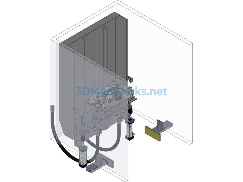 Wall-Mounted Boiler Integrated Automatic Takeover Equipment - SolidWorks - Free Download Wall-Mounted Boiler Integrated Automatic Takeover Equipment - Image 2