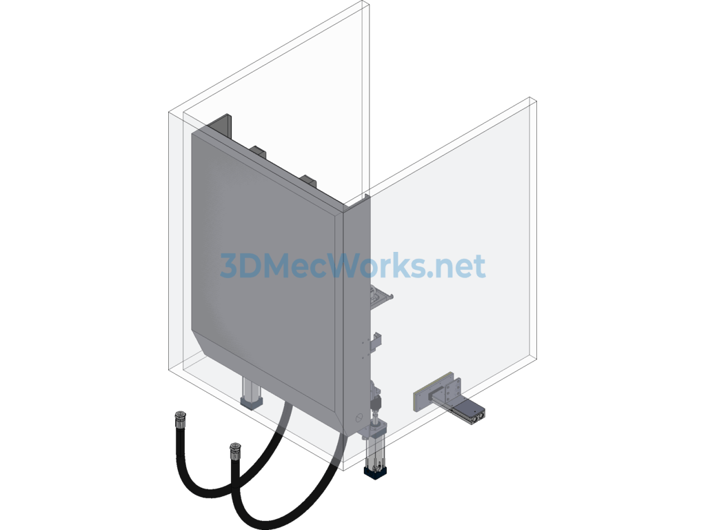 Wall-Mounted Boiler Integrated Automatic Takeover Equipment - SolidWorks - Free Download Wall-Mounted Boiler Integrated Automatic Takeover Equipment - Image 3