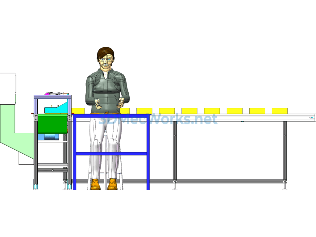 Weighing, Printing, and Packaging Line - SolidWorks - Free Download Weighing, Printing, and Packaging Line - Image 5
