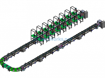 Assembly Rapid Chain Conveyor Line For Products - Exported - Free Download