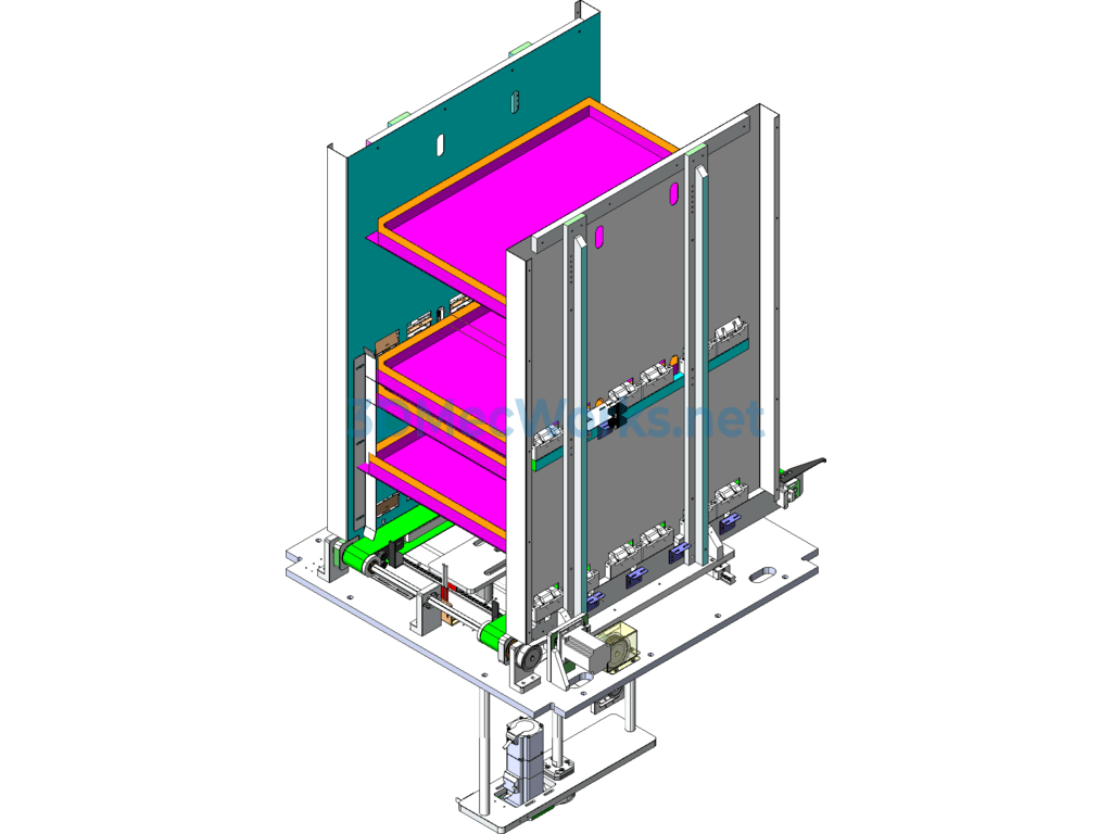Tray Stacking Mechanism - SolidWorks - Free Download Tray Stacking Mechanism - Image 4
