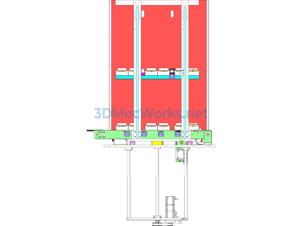 Tray Stacking Mechanism - SolidWorks - Free Download Tray Stacking Mechanism - Image 5