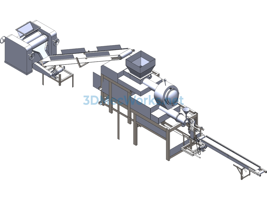 Soap and Detergent Production Line - SolidWorks - Free Download Soap and Detergent Production Line