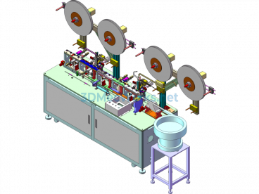 3.5DIP Type High-Voltage Socket Automatic Machine - SolidWorks - Free Download