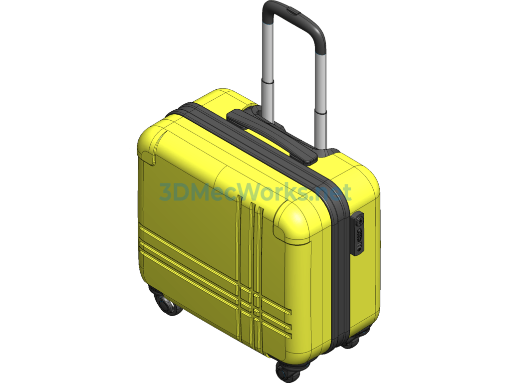Computer Trolley Case Design - SolidWorks - Free Download Computer Trolley Case Design