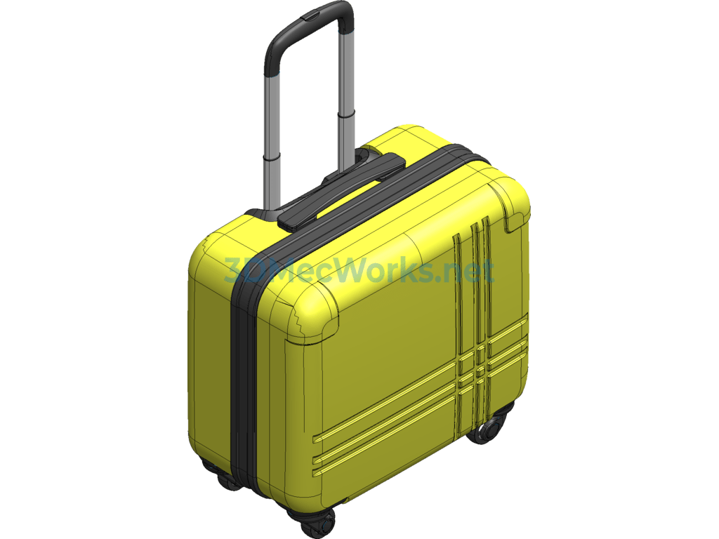 Computer Trolley Case Design - SolidWorks - Free Download Computer Trolley Case Design - Image 2