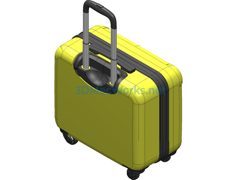 Computer Trolley Case Design - SolidWorks - Free Download Computer Trolley Case Design - Image 3