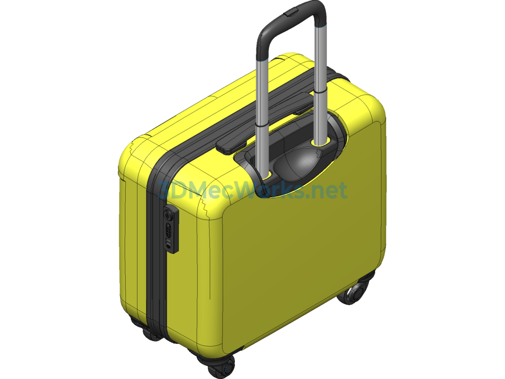 Computer Trolley Case Design - SolidWorks - Free Download Computer Trolley Case Design - Image 4