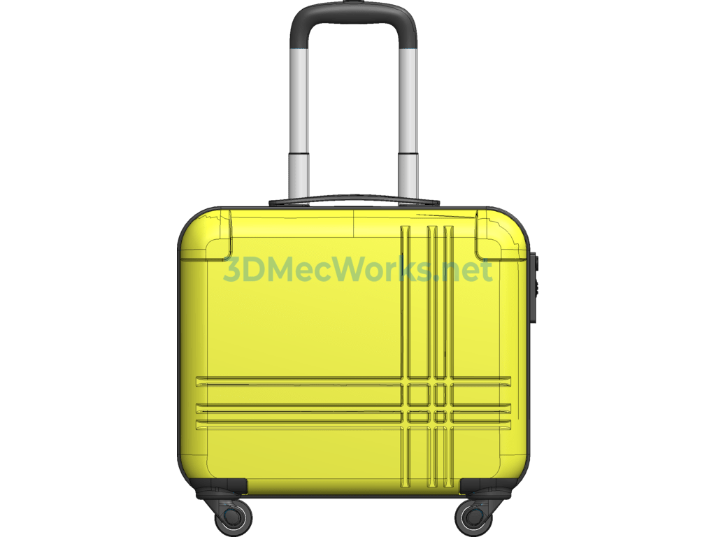 Computer Trolley Case Design - SolidWorks - Free Download Computer Trolley Case Design - Image 5