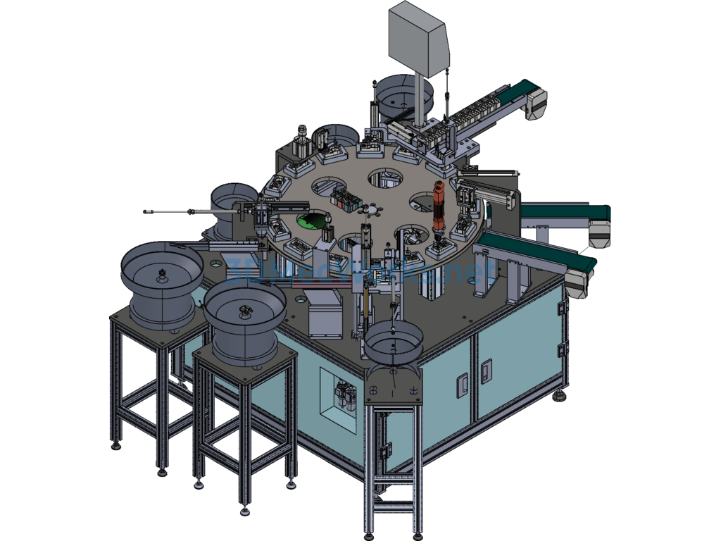 Tubular Motor Gearbox Assembly Machine - ProE Creo.Parametric - Free Download Tubular Motor Gearbox Assembly Machine - Image 3