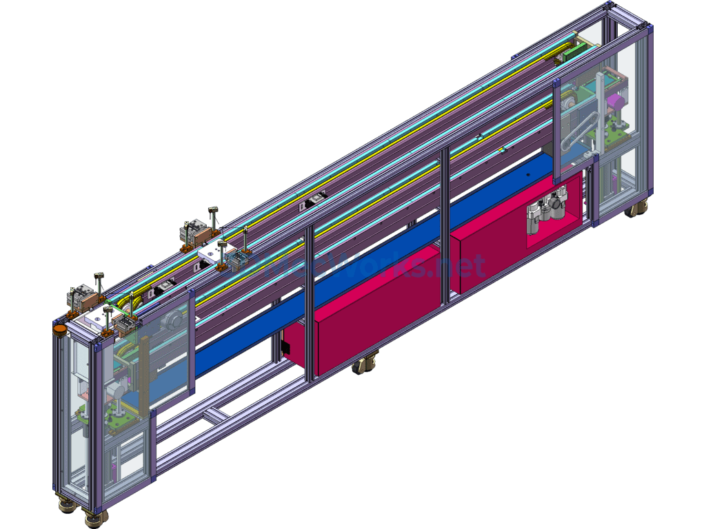Belt Speed Chain Lifting Circulation Conveying Equipment - SolidWorks - Free Download Belt Speed Chain Lifting Circulation Conveying Equipment - Image 2