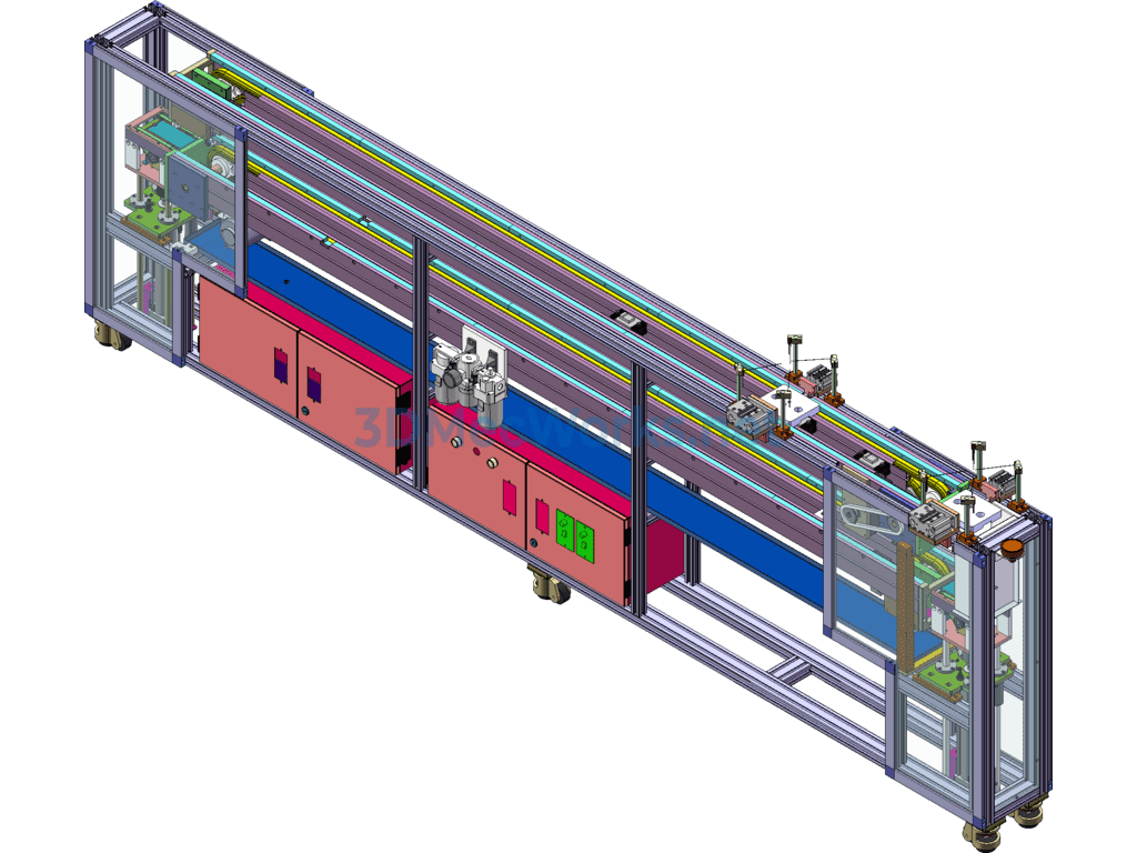 Belt Speed Chain Lifting Circulation Conveying Equipment - SolidWorks - Free Download Belt Speed Chain Lifting Circulation Conveying Equipment - Image 3