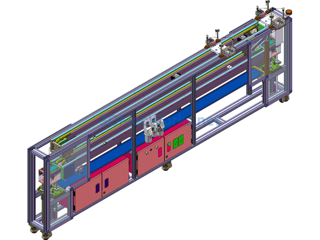 Belt Speed Chain Lifting Circulation Conveying Equipment - SolidWorks - Free Download Belt Speed Chain Lifting Circulation Conveying Equipment - Image 4