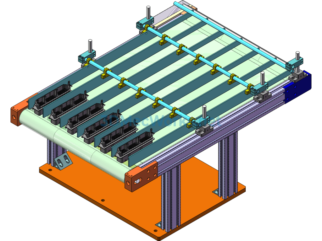 Split Belt Conveyor Equipment - SolidWorks - Free Download Split Belt Conveyor Equipment