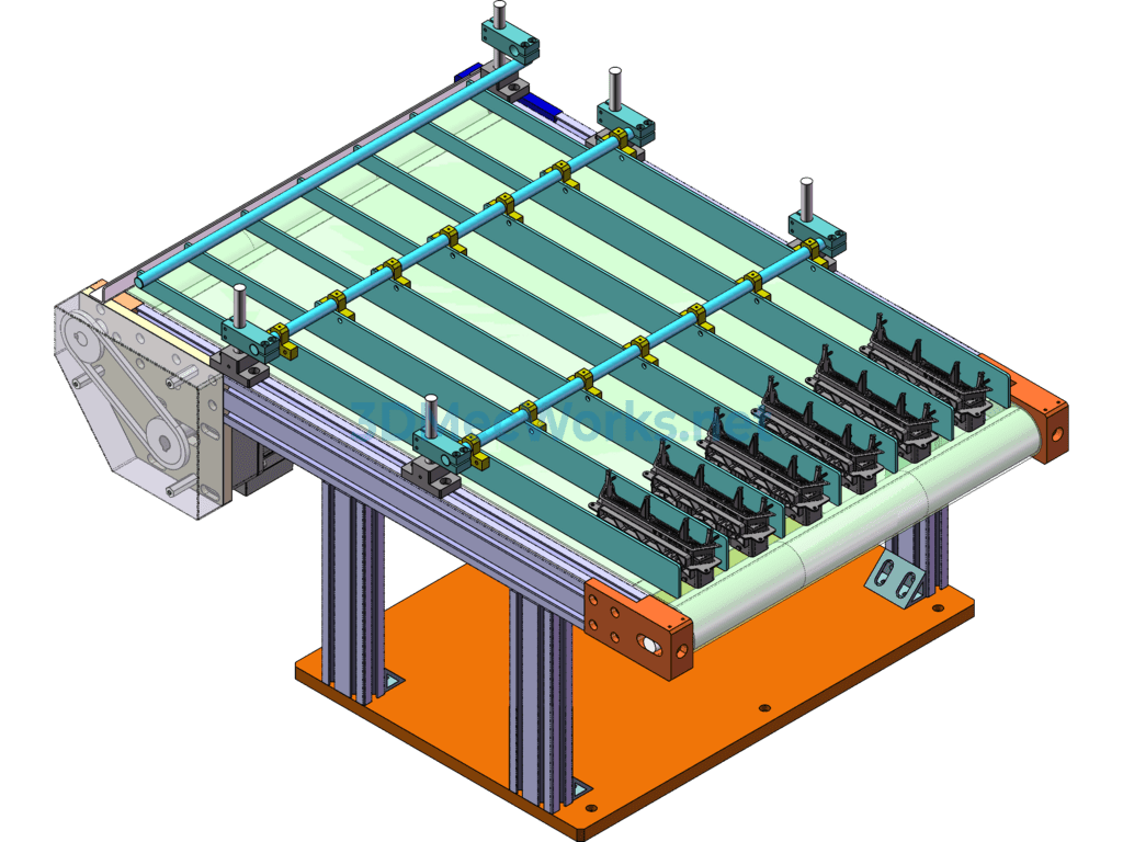 Split Belt Conveyor Equipment - SolidWorks - Free Download Split Belt Conveyor Equipment - Image 2