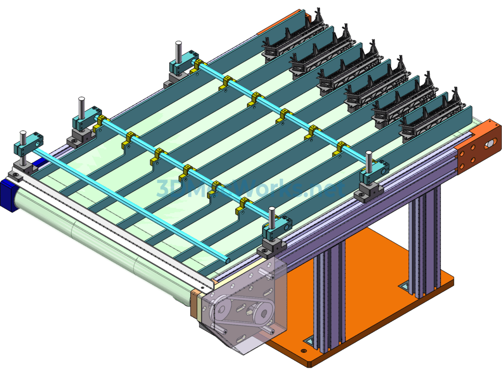 Split Belt Conveyor Equipment - SolidWorks - Free Download Split Belt Conveyor Equipment - Image 3