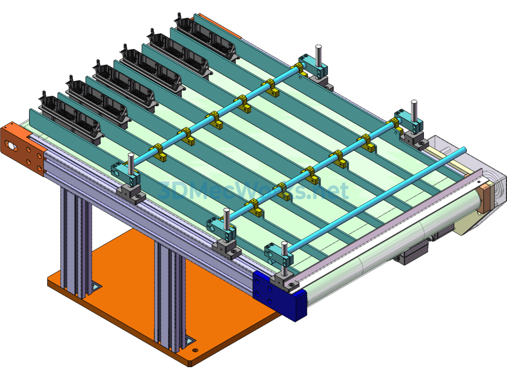 Split Belt Conveyor Equipment - SolidWorks - Free Download Split Belt Conveyor Equipment - Image 4