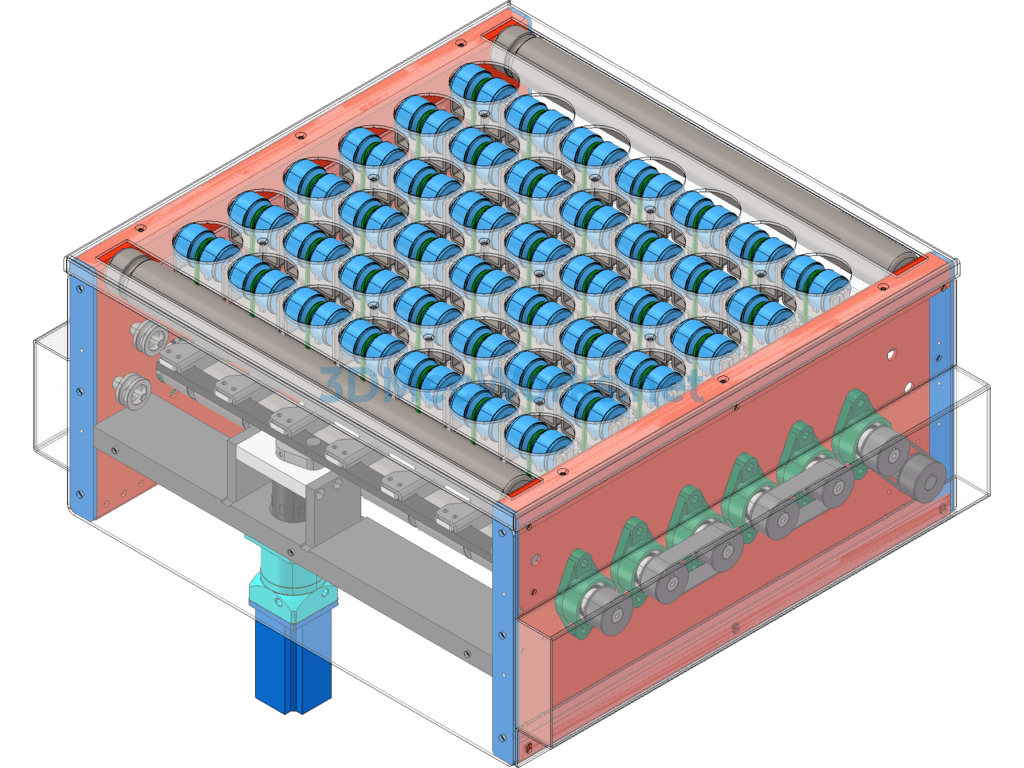 Swing Wheel Sorting Conveyor Line - SolidWorks - Free Download Swing Wheel Sorting Conveyor Line - Image 2