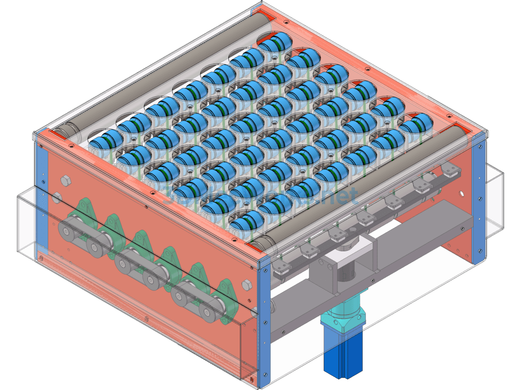 Swing Wheel Sorting Conveyor Line - SolidWorks - Free Download Swing Wheel Sorting Conveyor Line - Image 3