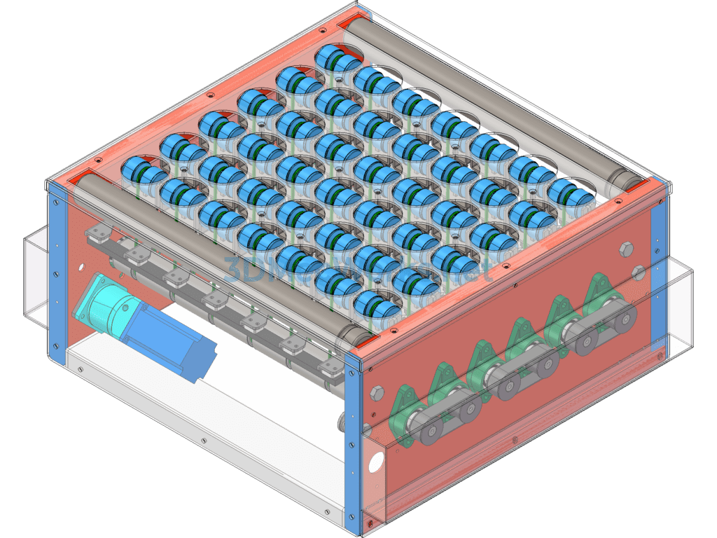 Swing Wheel Sorting Conveyor Line - SolidWorks - Free Download Swing Wheel Sorting Conveyor Line - Image 4