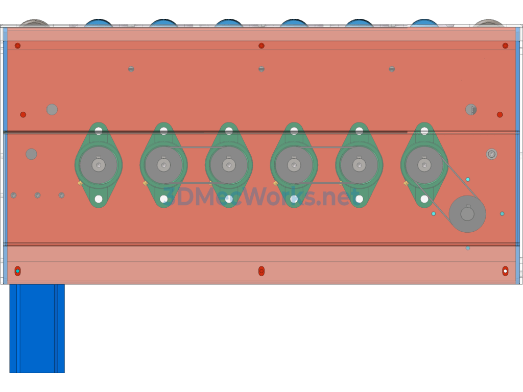 Swing Wheel Sorting Conveyor Line - SolidWorks - Free Download Swing Wheel Sorting Conveyor Line - Image 5