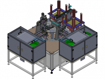 3D Model + Engineering Drawings + BOM For Button Switch Elastic Rod Assembling Machine - SolidWorks - Free Download