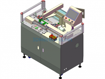 3D Model Of Automatic Pipe Cutting Machine + BOM Table For Processed Components - SolidWorks - Free Download