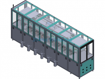 Ultrasonic Cleaning Line - SolidWorks - Free Download