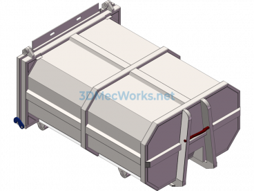 3-Ton Garbage Bin - SolidWorks - Free Download